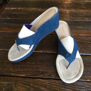 Donald Pliner Cork Wedge Sandals